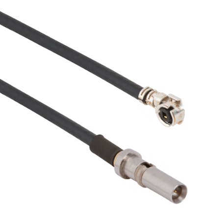SMPS Male VITA 67.3 Gen2 Plug-In Contact to U.FL Female 6" Cable Assembly for .047 Cable, 7038-7593