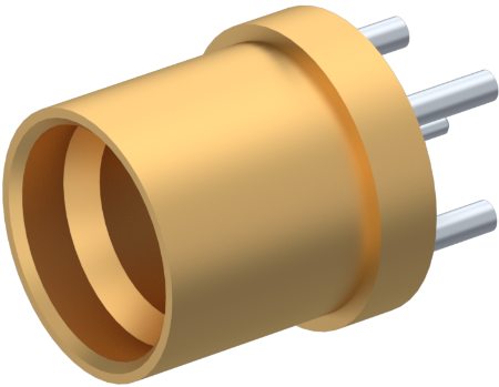 SMP Male PCB Thru-Hole Connector (Pre-Tinned), FD, 1211-40172
