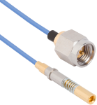 SMPS (Size 16) D38999 Socket Contact to SMA Male 12" Cable Assembly for .047 Cable, 7093-5278