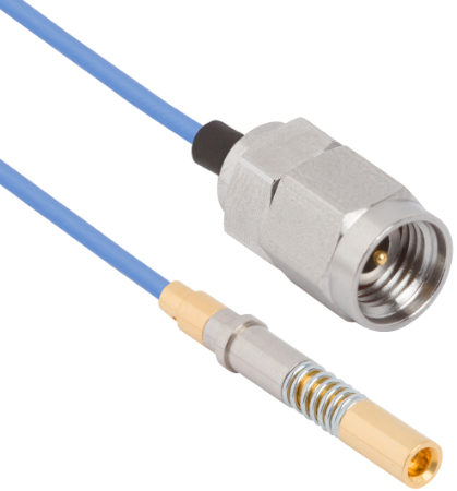 SMPS (Size 16) D38999 Socket Contact to 2.92mm Male 12" Cable Assembly for .047 Cable, 7093-5284