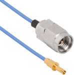 SMPS (Size 16) D38999 Pin Contact to 2.92mm Male 12" Cable Assembly for .047 Cable, 7093-5283