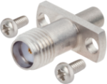 SMA Female to SMP Male, FD, Flange Mount Adapter, 2 Hole, with Screws, 1112-6235