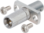 SMP Male QB to SMP Male, SB, Flange Mount Adapter, 2 Hole, with Screws, 1112-6238