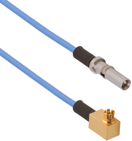 SMPS Male VITA 67.3 Gen2 Plug-In Contact to SMPS Female R/A 200mm Cable Assembly for .047 Cable, 7038-7780