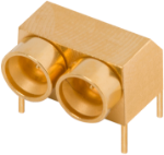 SMP Male R/A PCB Surface Mount Connector, 2 Port, FD, 9312-60037