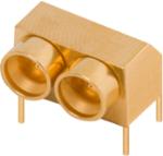 SMPM Male R/A PCB Surface Mount Connector, 2 Port, FD, 9312-60039
