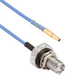 NanoRF Female VITA 67.3 Backplane Contact to SMA Female Bulkhead (IP67 Rated) 12" Cable Assembly for .047 Cable, 7083-0146