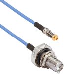 SMPM Female VITA 67.3 Backplane Contact to SMA Female Bulkhead (IP67 Rated) 12" Assembly for .047 Cable, 7032-10882