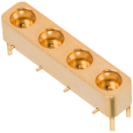 SMPS Male R/A Contact PCB Surface Mount Connector, 4 Port, FD, 3812-40013