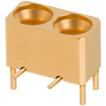 SMPM Male R/A Contact PCB Surface Mount Connector, 2 Port, SB, 9312-40028