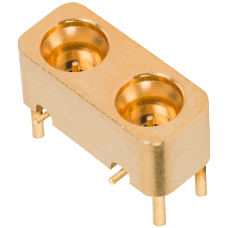 SMPS Male R/A Contact PCB Surface Mount Connector, 2 Port, FD, 3812-40011
