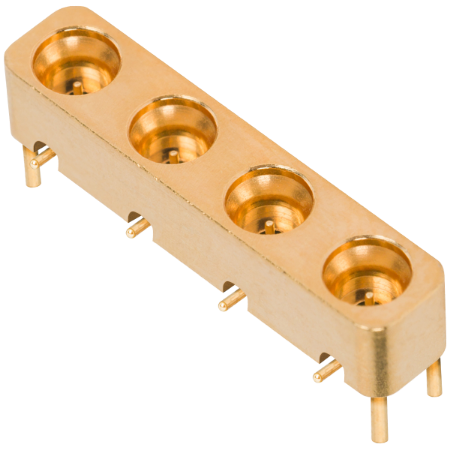 SMPS Male R/A Contact PCB Surface Mount Connector, 4 Port, FD, 3812-40013