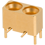 SMPM Male R/A Contact PCB Surface Mount Connector, 2 Port, SB, 9312-40028