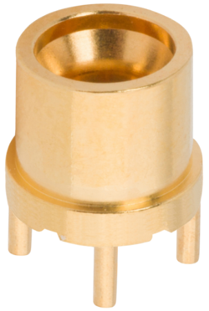 SMPM Male PCB Surface Mount Connector (Glass Seal) FD, 4 Legs, 3211-60524