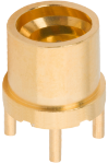 SMPM Male PCB Surface Mount Connector (Glass Seal) FD, Thru Pin, 4 Legs, 3211-60526