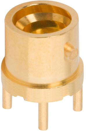SMPM Male PCB QB Surface Mount Connector (Glass Seal) SB, 4 Legs, 3211-60529