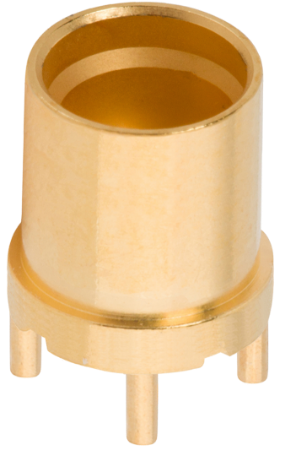 SMP Male PCB Surface Mount Connector (Glass Seal) FD, Thru Pin, 4 Legs, 1211-66490