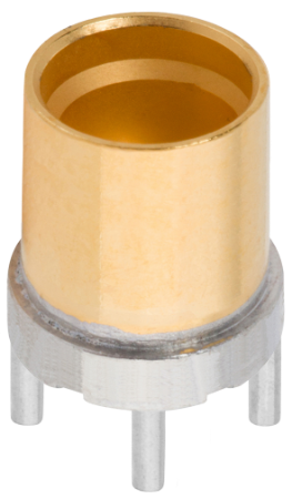 SMP Male PCB Surface Mount Connector (Glass Seal, Pre-Tinned) SB, 4 Legs, 1211-66491