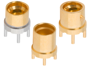 Picture for category Single Port Reflow Stable PCB Connectors with Legs