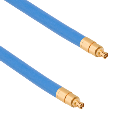 SMPM Female to SMPM Female Low Profile 12" Cable Assembly for .086 Cable