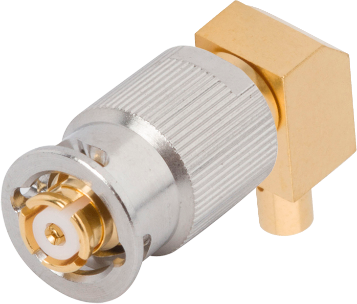 SMP Female QB Connector, R/A for .085 Cable