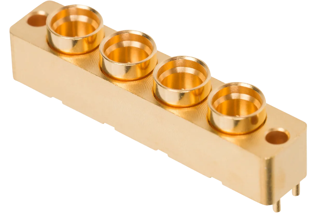 SMP Male PCB Surface Mount Connector, 4-Port, FD