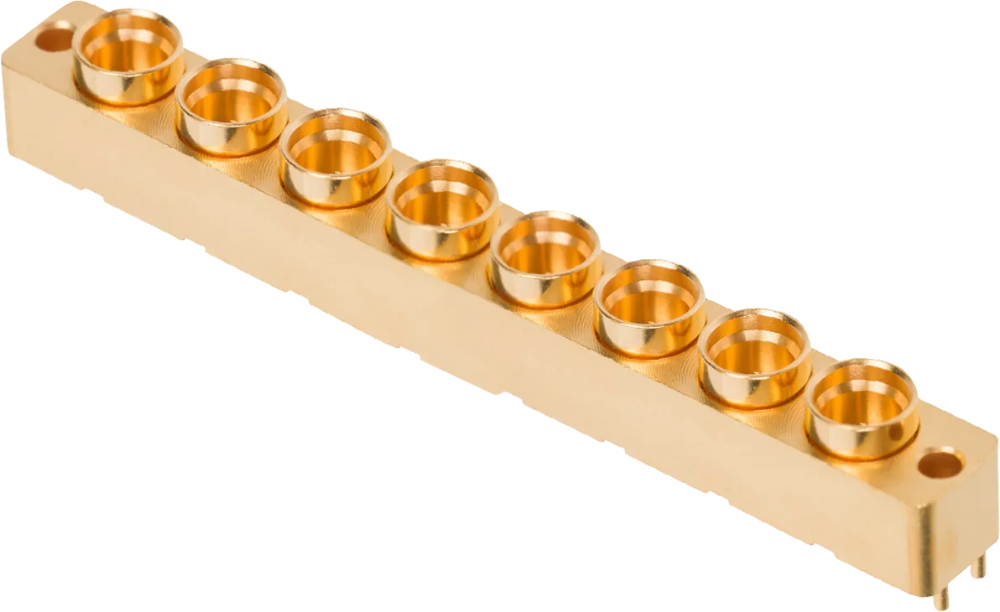 SMP Male PCB Surface Mount Connector, 8-Port, SB