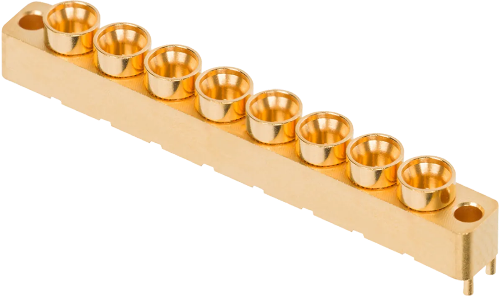 SMPM Male PCB Surface Mount Connector, 8-Port, FD
