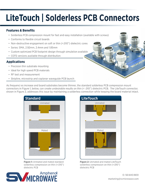 LiteTouch Solderless PCB Connectors LiteTouch Solderless PCB Connectors Application Note