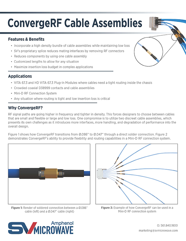 ConvergeRF Cable Assemblies