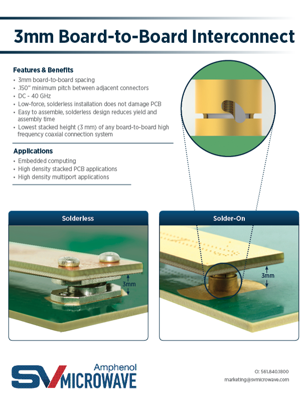 3mm Board to Board Application Notes