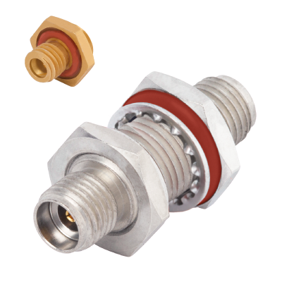 hermetic bulkhead rf adapters in stock