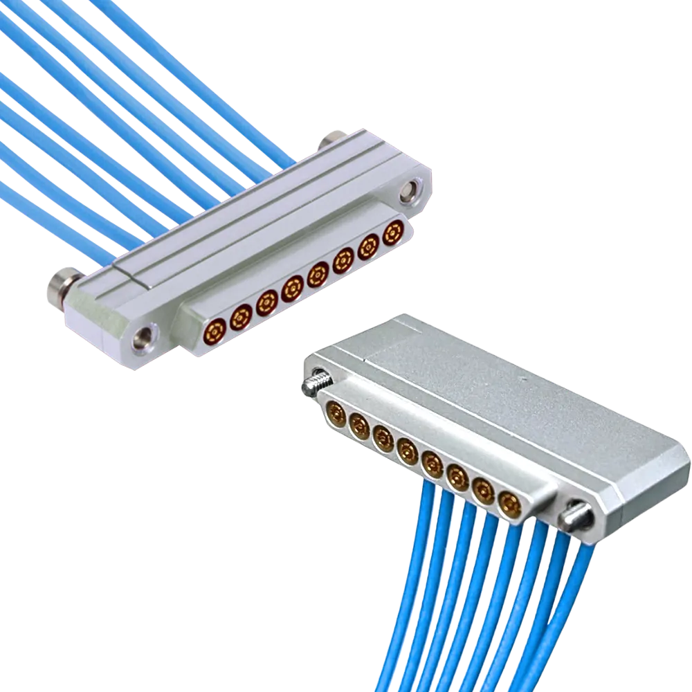 Mini-D RF Cable Assemblies with Solder Termination